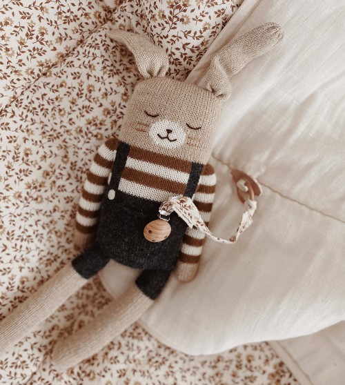 Large bunny | black overalls 2