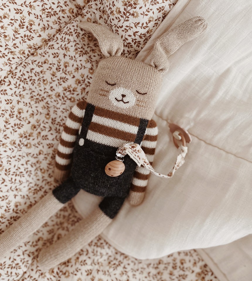 Large bunny | black overalls Large bunny | black overalls