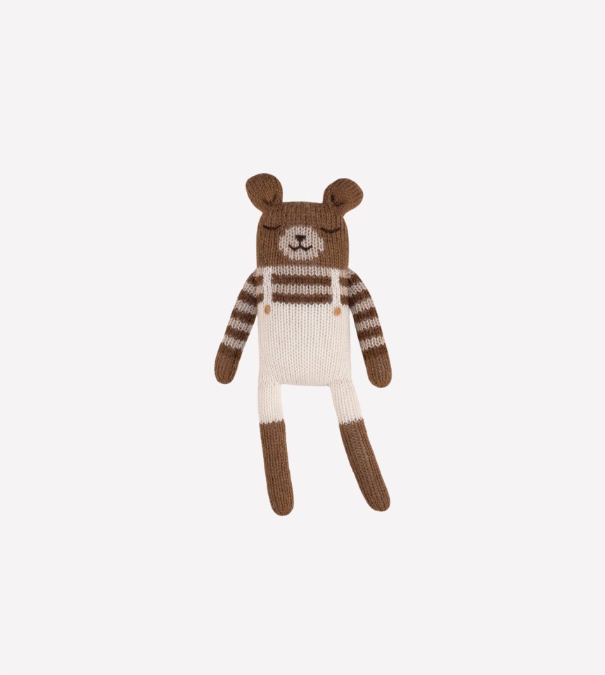 Teddy knit toy | nut overalls