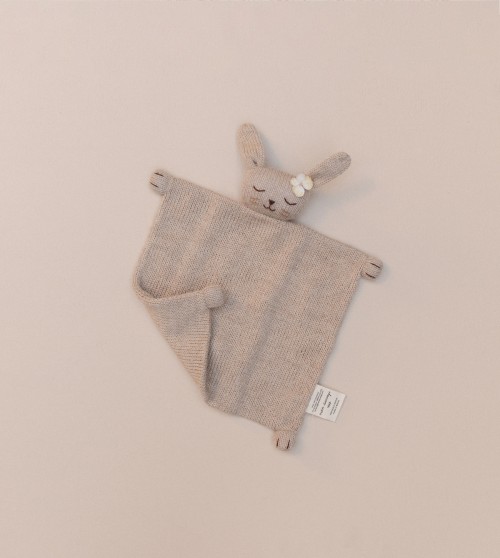 Knit cuddle cloth  | bunny sand