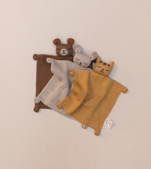 Doudou plat tricoté | tigre