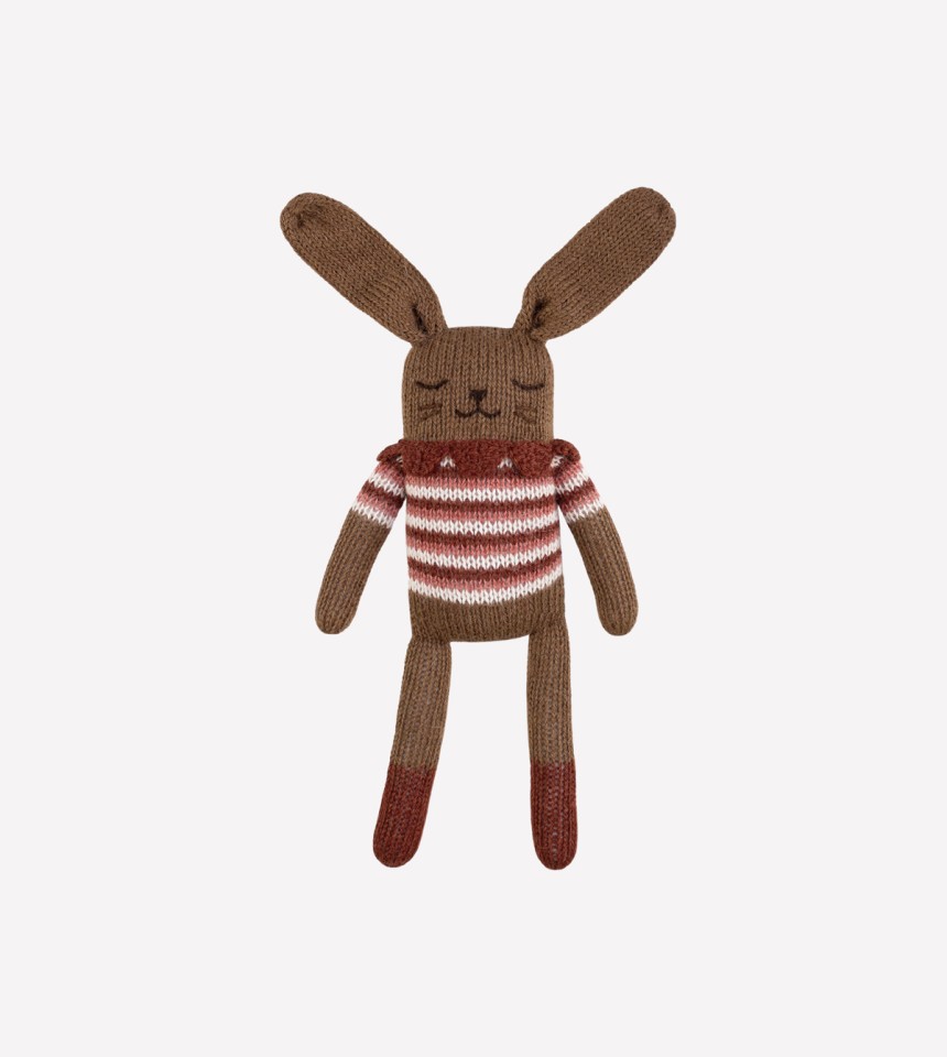 Bunny knit toy | sienna vintage top