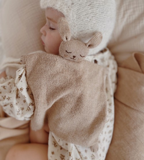 Knit cuddle cloth  | bunny sand