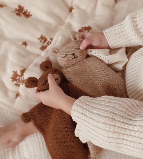 Knit cuddle cloth  | bunny sand