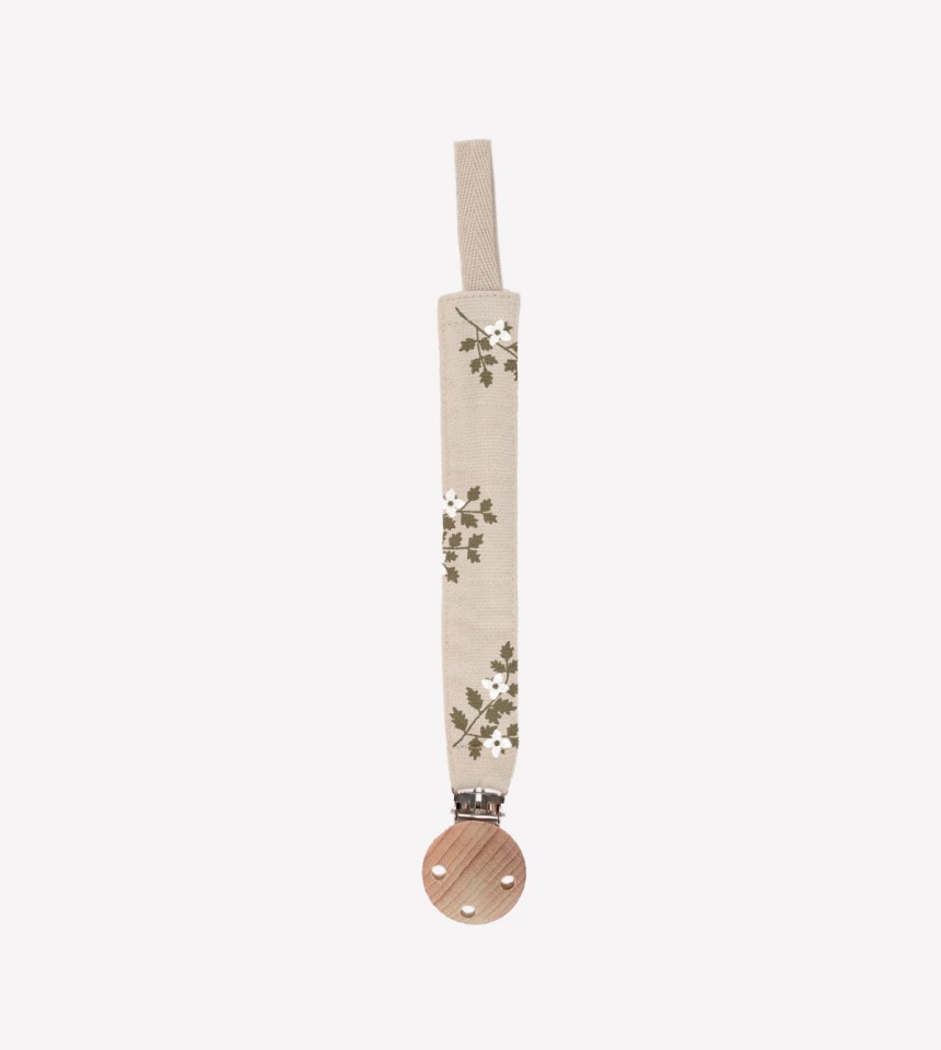 Pacifier clip | holly flowers