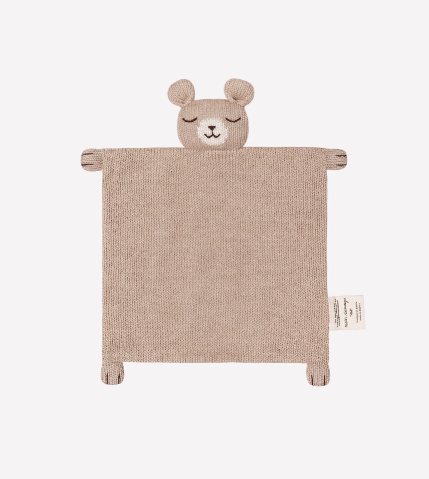 Knit cuddle cloth  | teddy sand