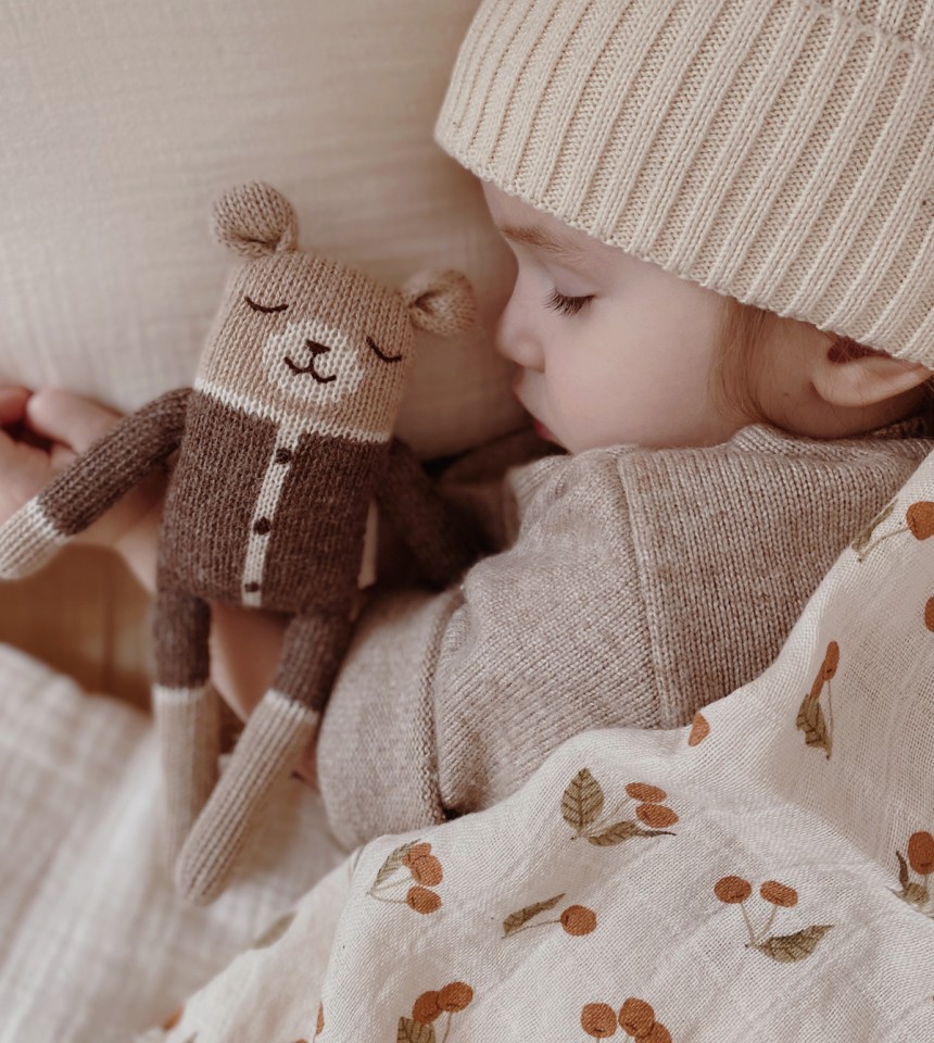 Doudou ourson | combinaison mocha