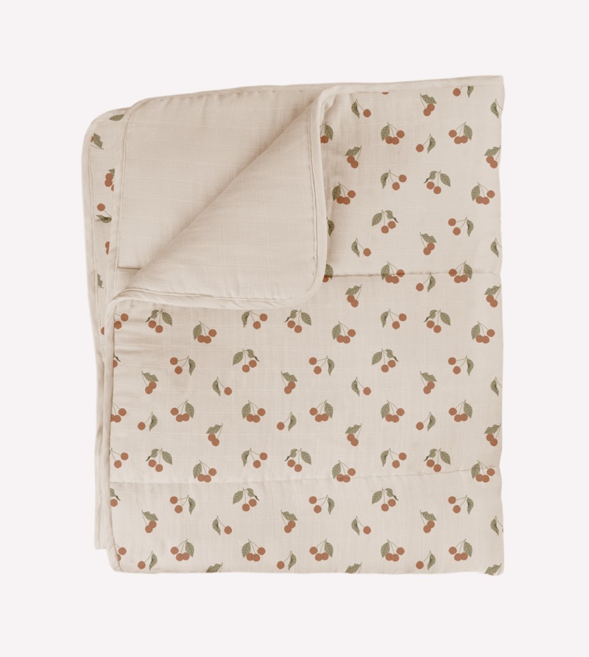 Quilted blanket | cherry