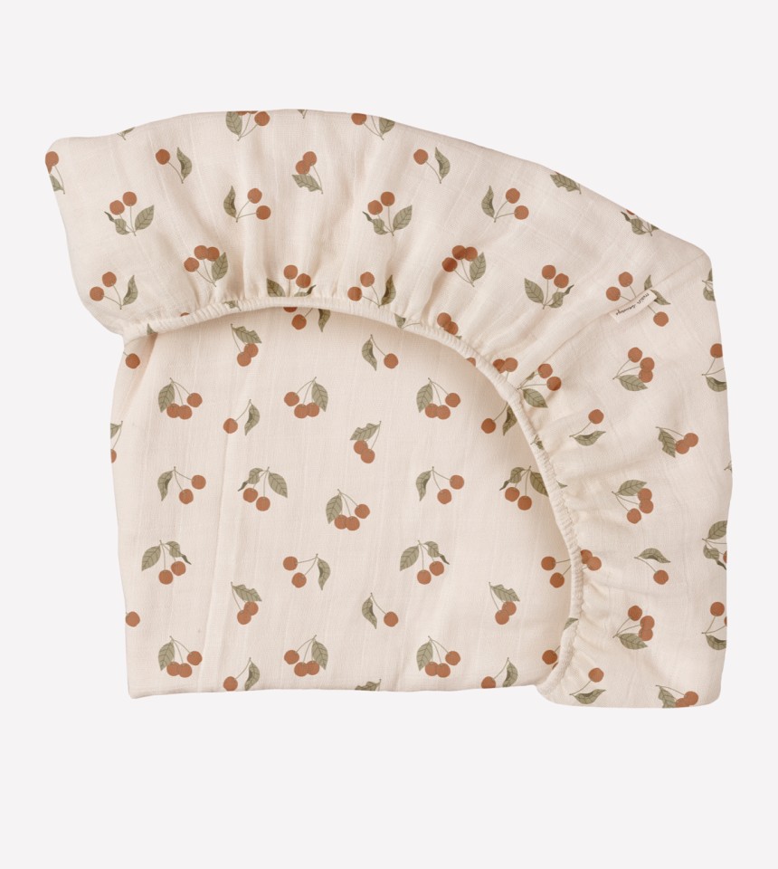 Fitted sheet | cherry