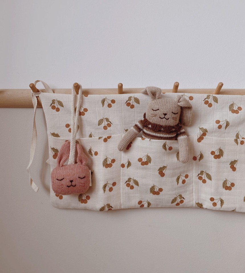 Organiseur de lit bébé | cherry