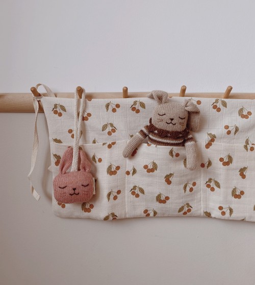 Organiseur de lit bébé | cherry