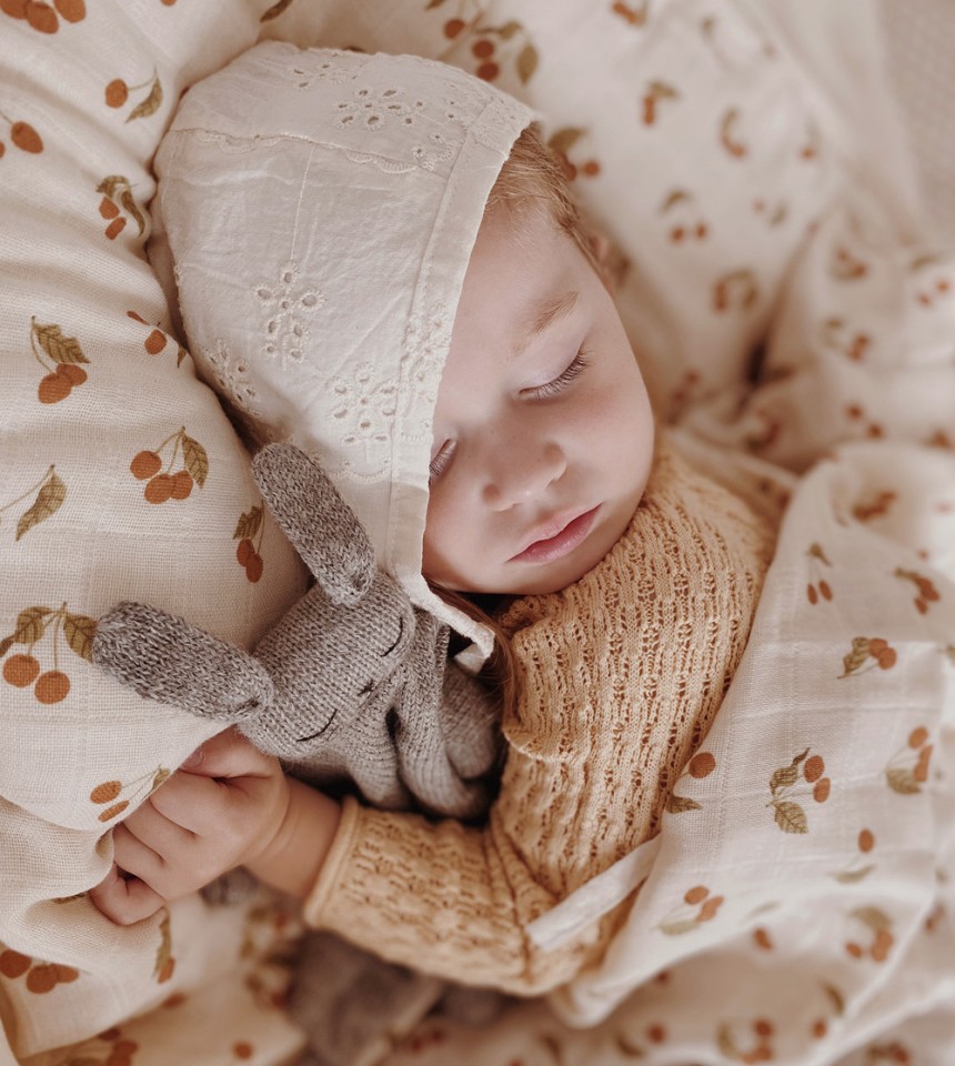 Knit cuddle cloth  | bunny grey