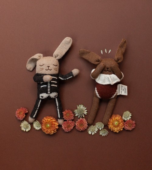 Bunny knit toy | skeleton costume