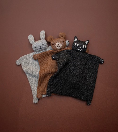 Doudou plat tricoté | chat vampire