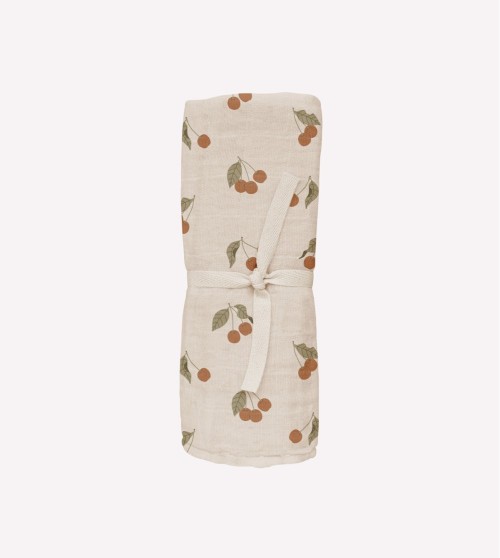 Main Sauvage Muslin Swaddle Blanket - Holly Flowers Main Sauvage Muslin Swaddle Blanket - Holly Flowers