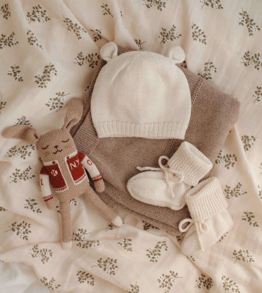 Doudou lapin | baseball sienne