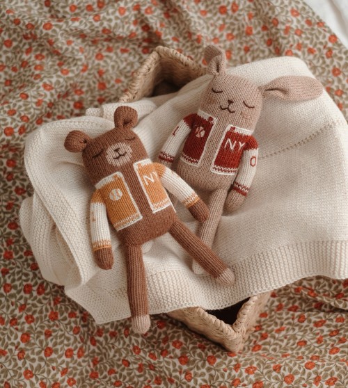 Doudou lapin | baseball sienne