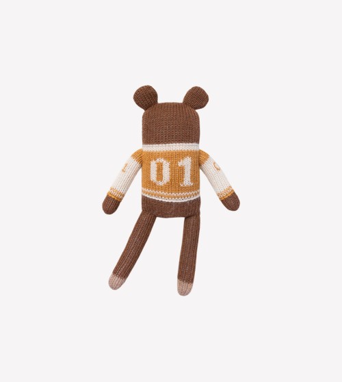 Doudou ourson | baseball ocre