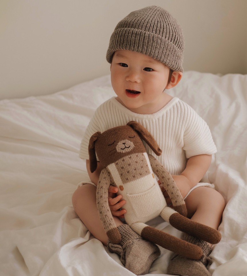 Bonnet bébé côtelé Bonnet bébé côtelé