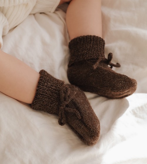Chaussons bébé tricotés
