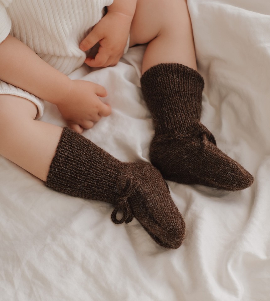Chaussons bébé tricotés Chaussons bébé tricotés