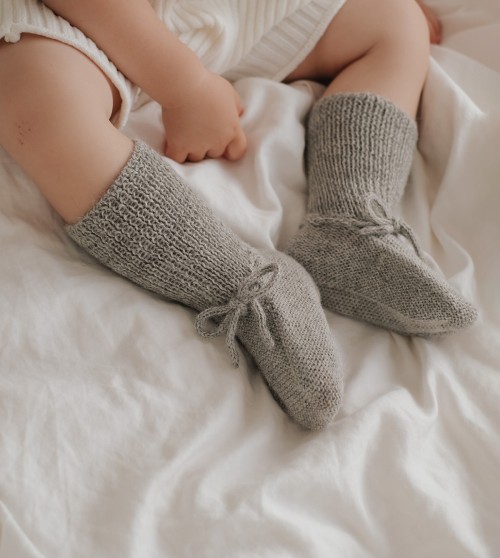 Chaussons bébé tricotés