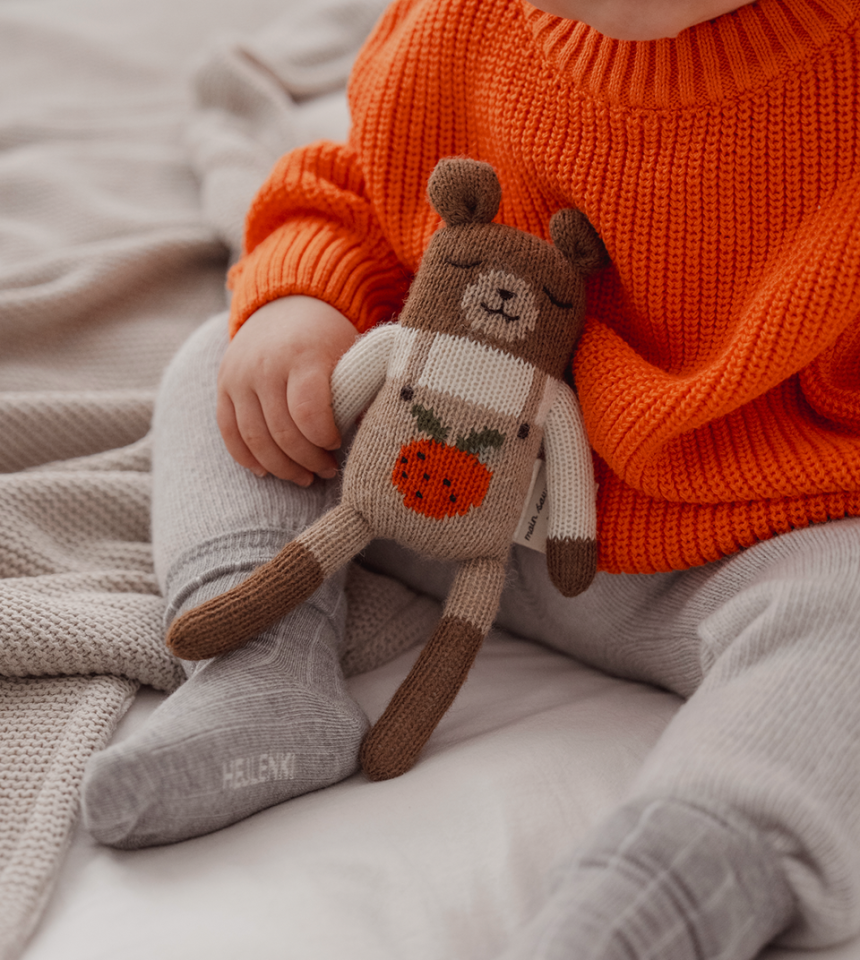 Doudou ourson clémentine Main Sauvage... Doudou ourson clémentine Main Sauvage...