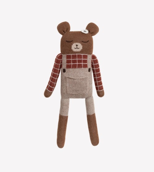 Large teddy | sienna plaid shirt