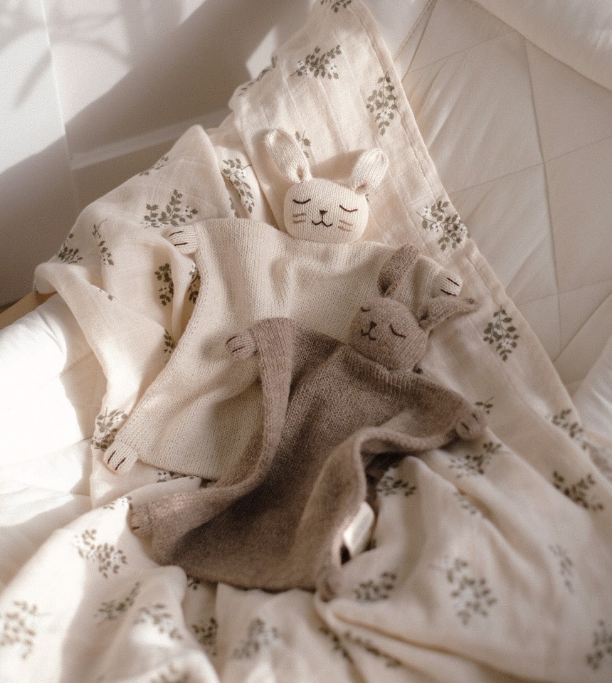 Knit cuddle cloth  | bunny oat