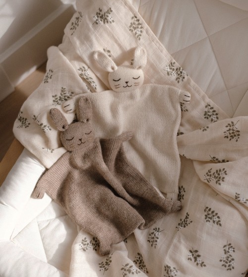 Knit cuddle cloth | bunny ecru