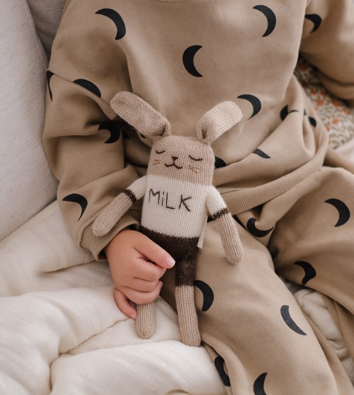 Milk bunny knit toy | Main Sauvage x Organic Zoo