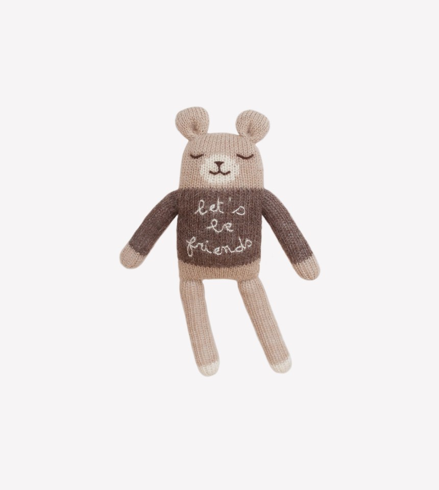 Doudou ourson Friends | Main Sauvage x Organic Zoo