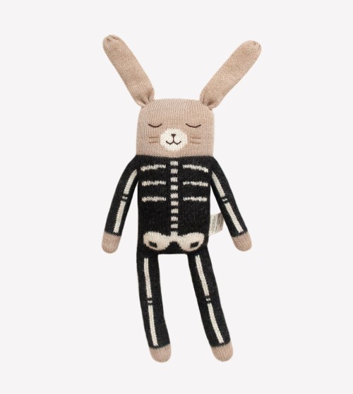 Large bunny knit toy | skeleton costume