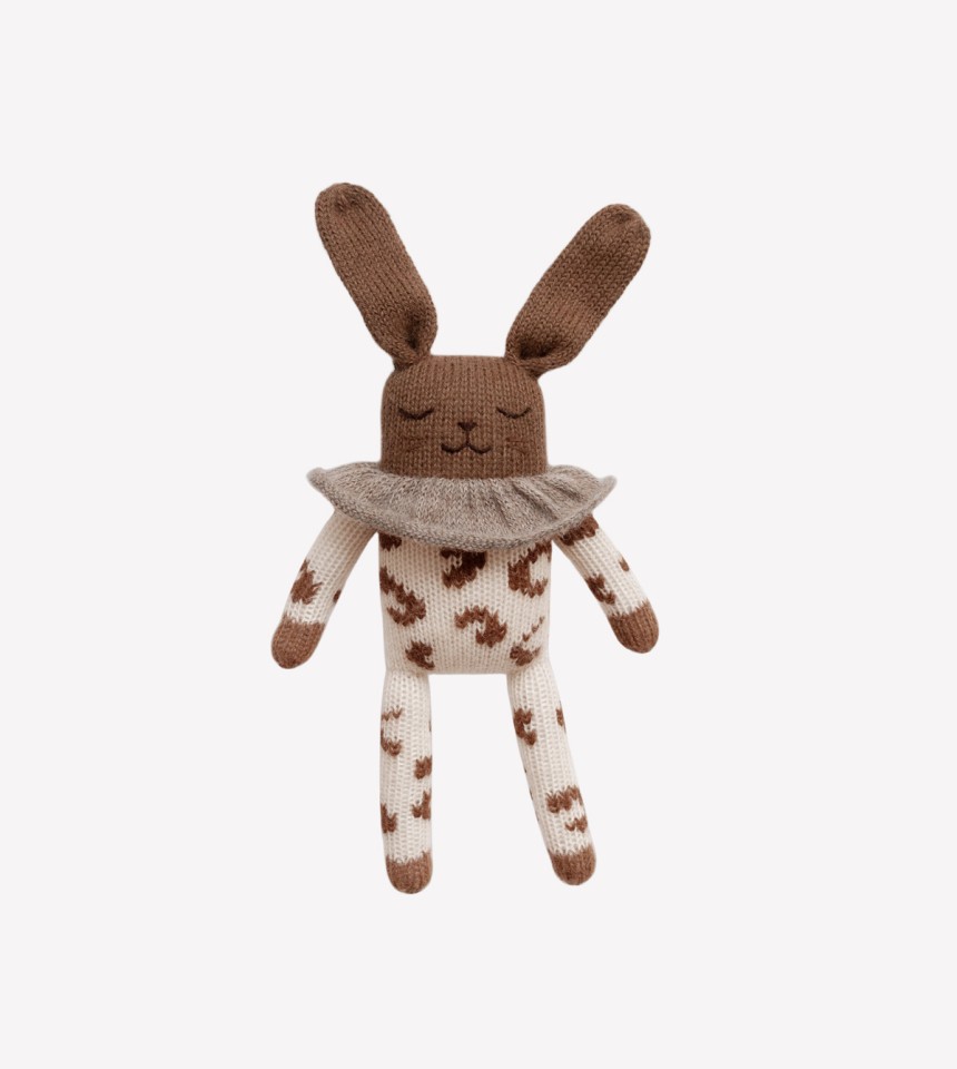 Doudou lapin graou écru Main Sauvage...