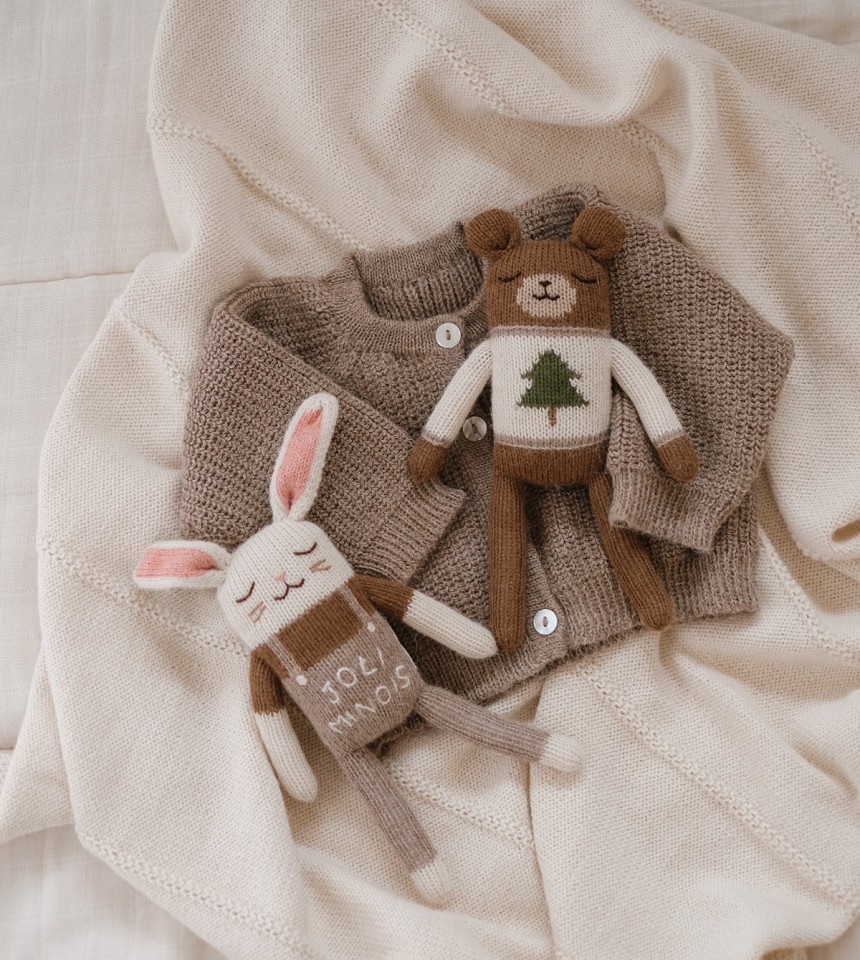 Teddy knit toy | Christmas sweater