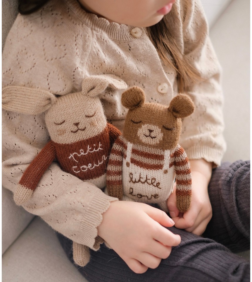 Teddy knit toy | little love