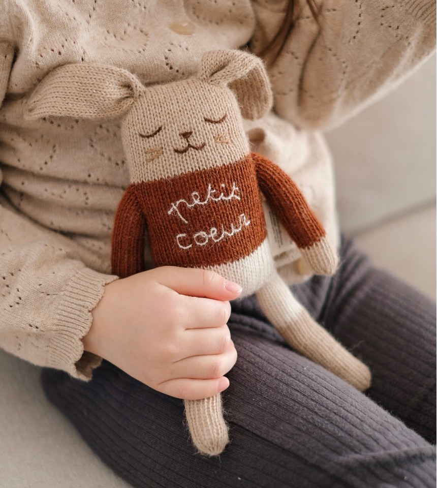 Bunny knit toy | petit coeur