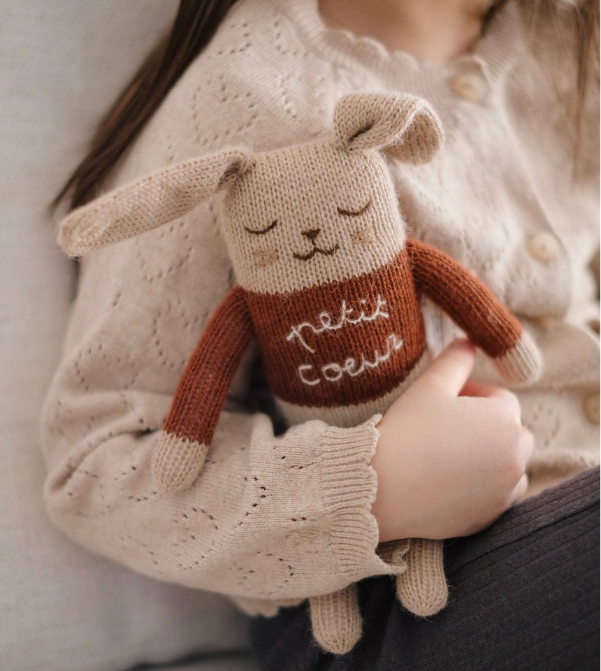 Bunny knit toy | petit coeur