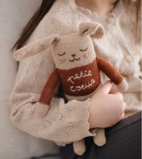 Doudou lapin | petit coeur