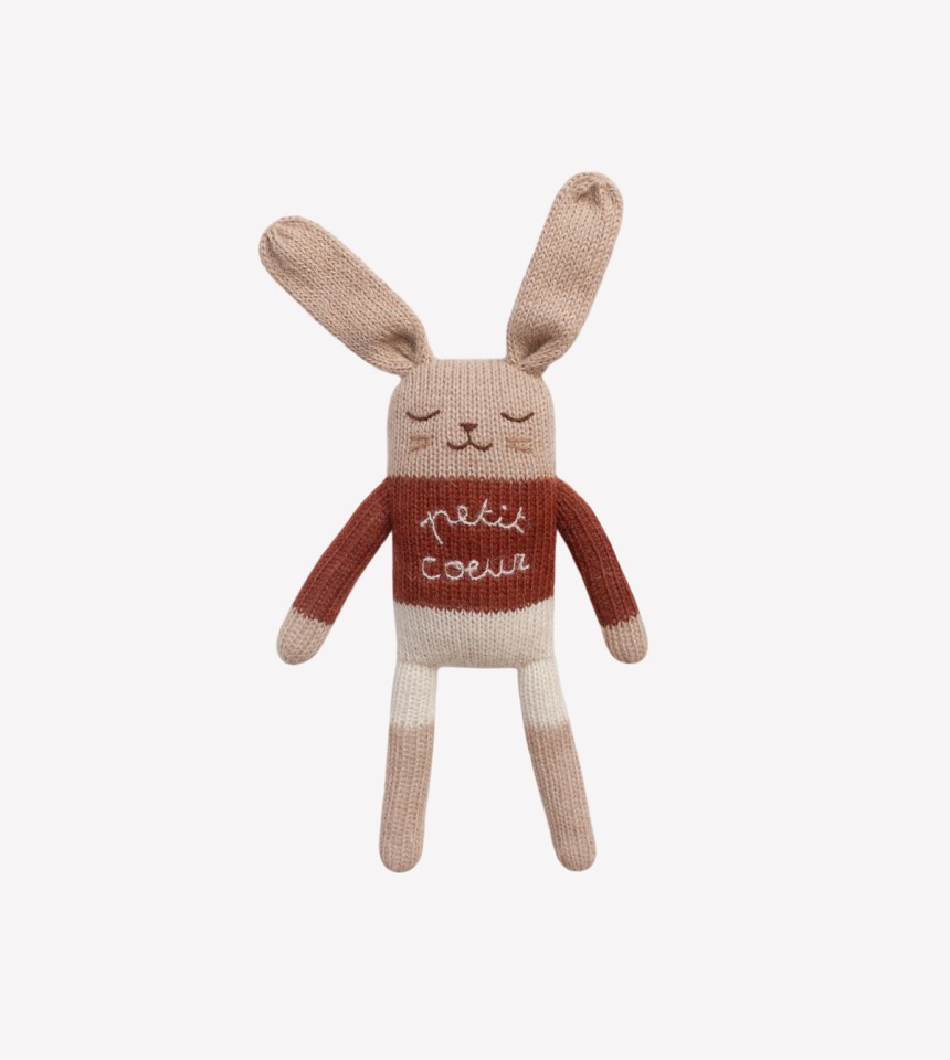Doudou lapin | petit coeur