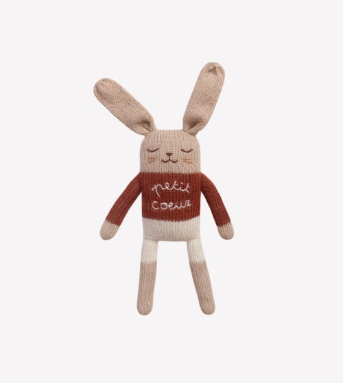 Doudou lapin | petit coeur