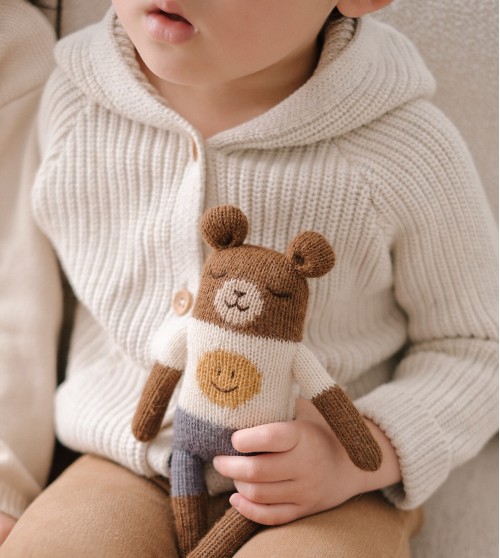 Teddy knit toy | smiley 2