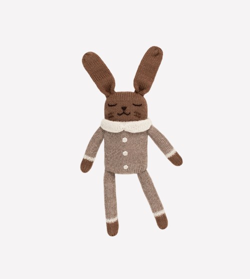 Bunny knit toy | oat jumpsuit