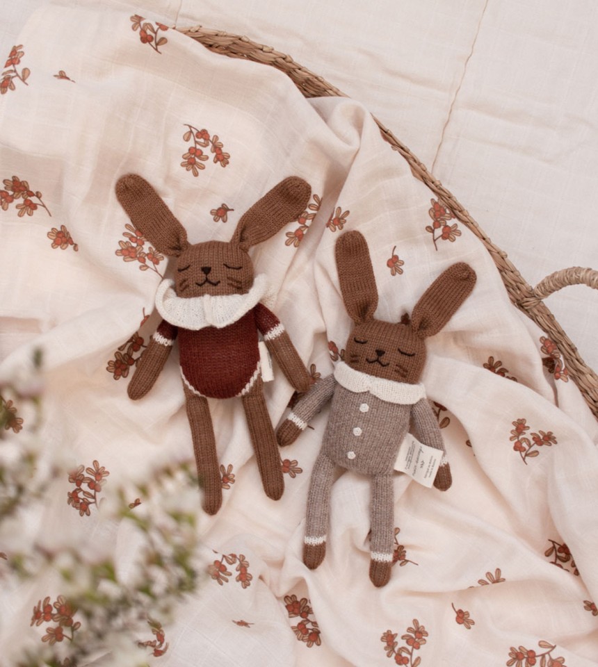 Doudou lapin | combinaison avoine Doudou lapin | combinaison avoine