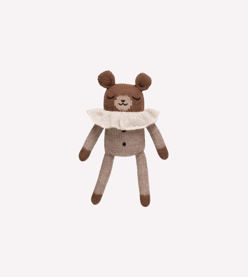 Teddy knit toy | oat pyjamas