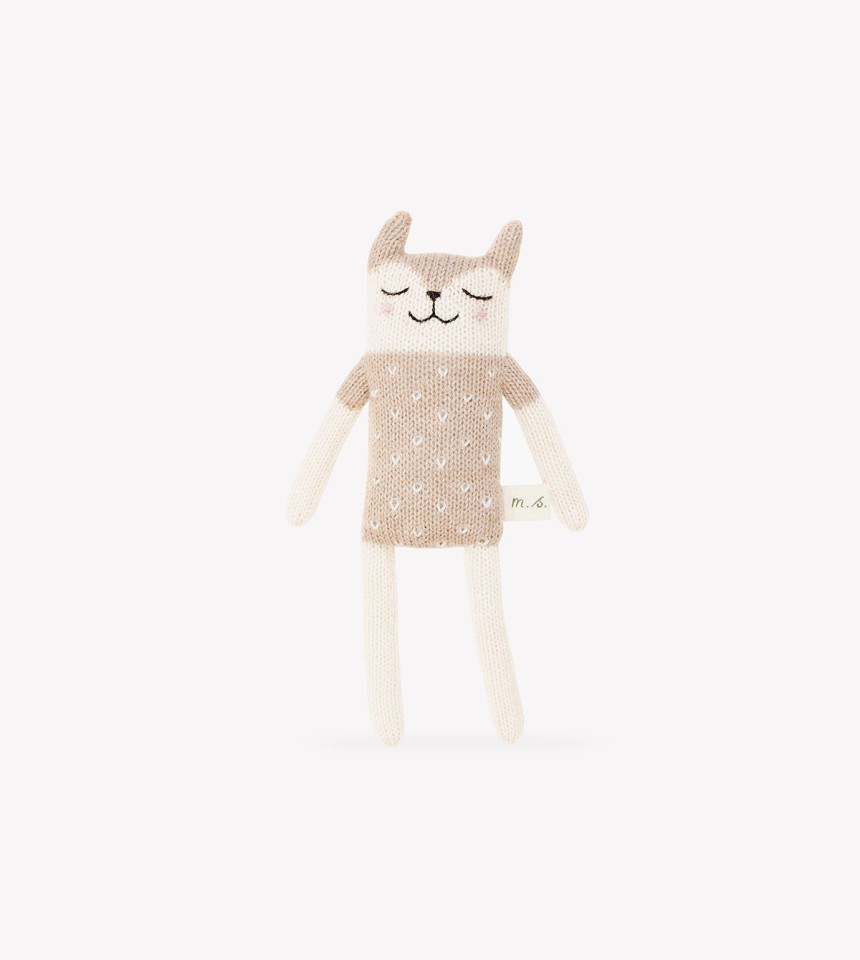 Fawn knit toy | sand