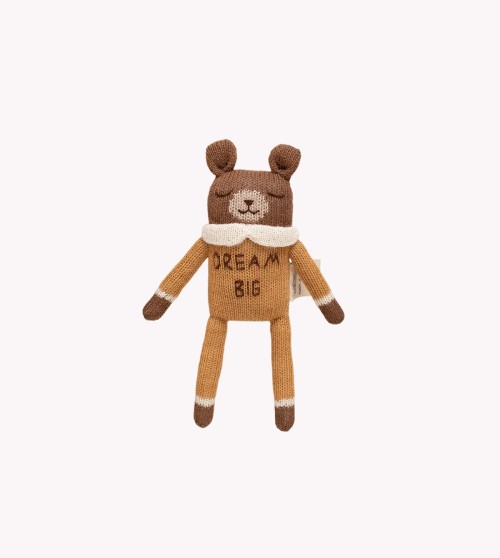 "Dream big" knitted teddy...