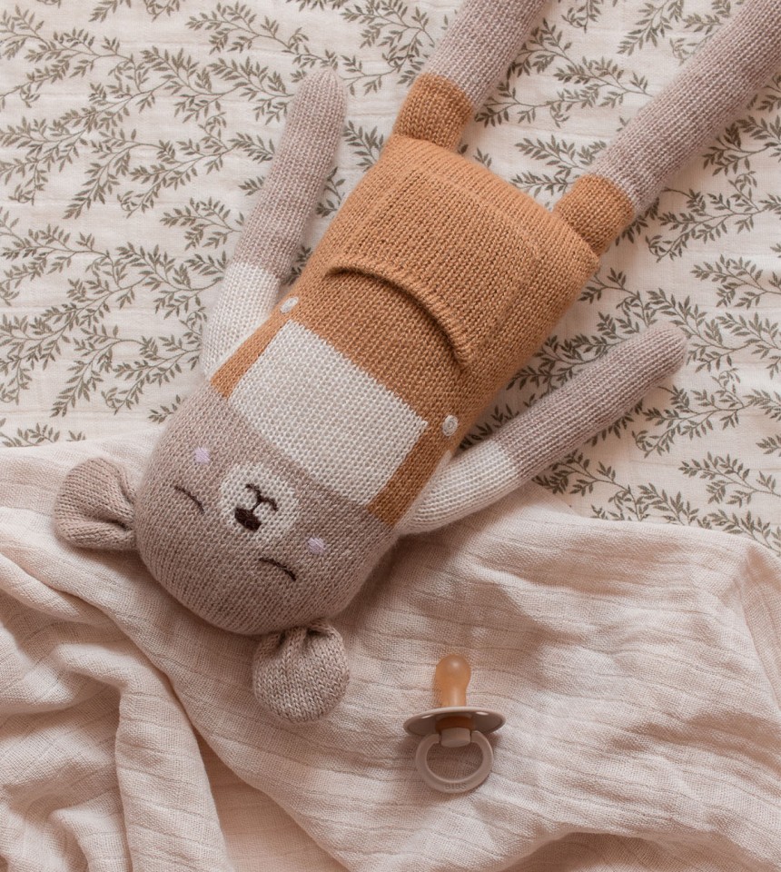 Grand doudou ours | ocre Grand doudou ours | ocre