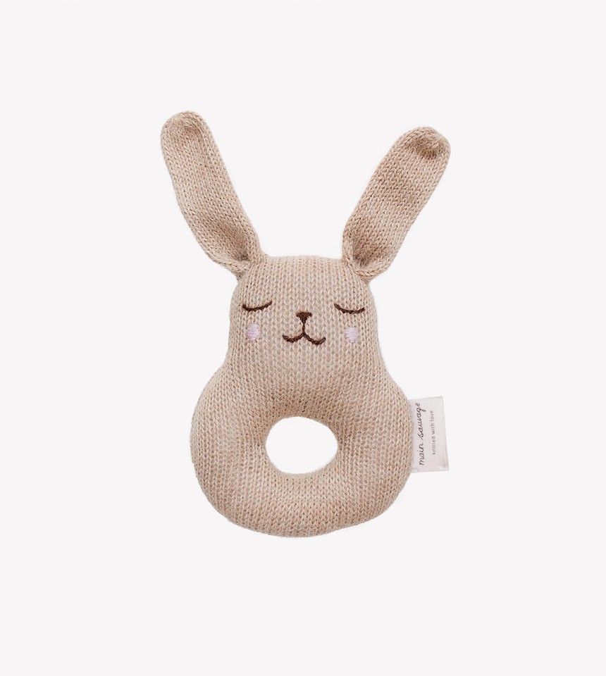 Hochet lapin | sable