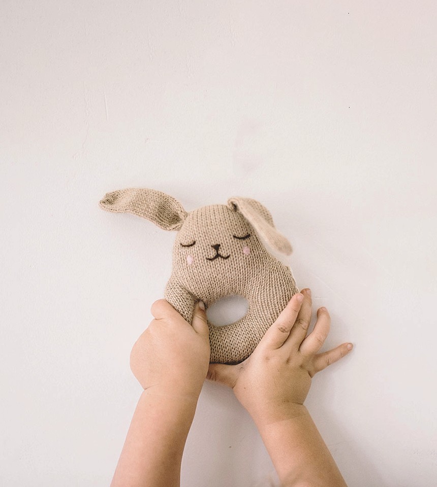 Hochet lapin | sable Hochet lapin | sable